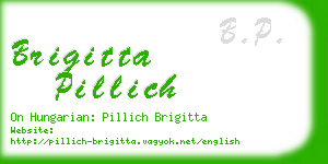 brigitta pillich business card